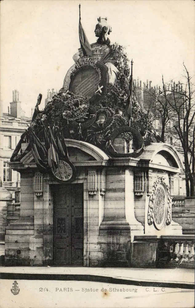 Estátua de Estrasburgo — Monumento comemorativo — C. L. C. (n° 214) - Frente