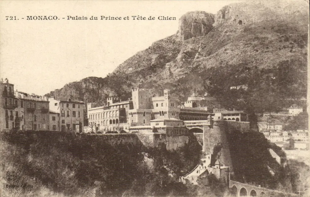 Monaco - Palast des Prinzen und Hunde-Kopf — Edition Calella, Nr. 721 - Vorderseite