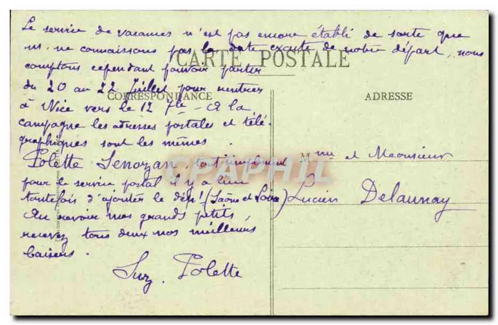 Monaco - Palast des Prinzen und Hunde-Kopf — Edition Calella, Nr. 721 - Rückseite