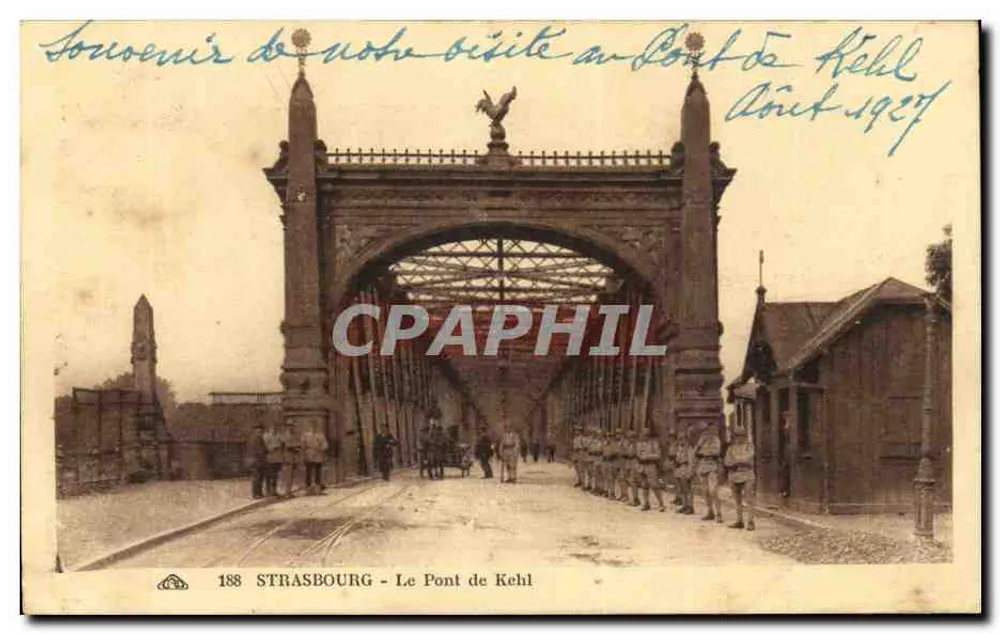 Estrasburgo - O Ponte de Kehl — n° 188 - Frente