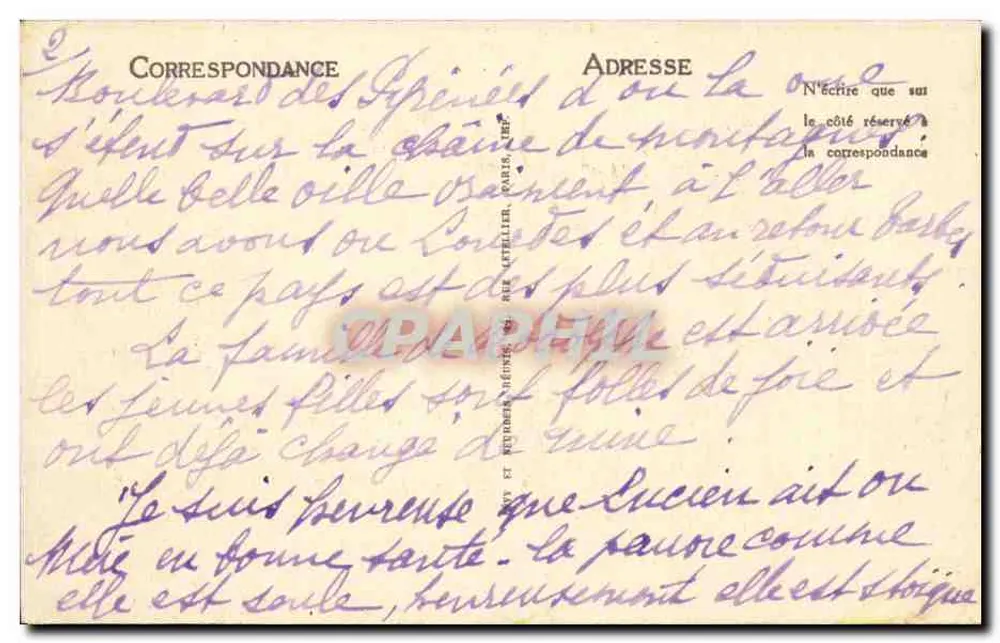 Bagnères-de-Ligorré — O Casino — LL - Verso