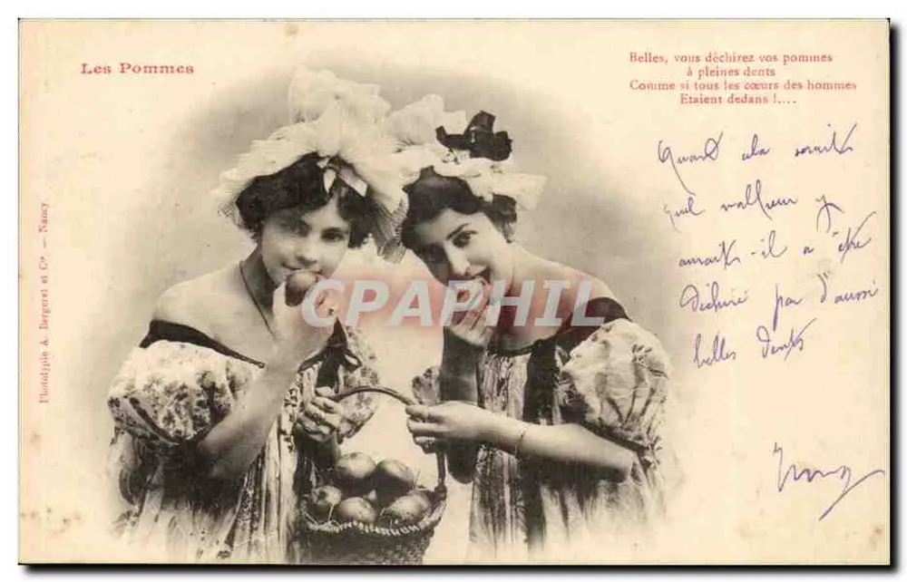 Äpfel — Phototypie A. Darperi et Cie — Nancy - Vorderseite