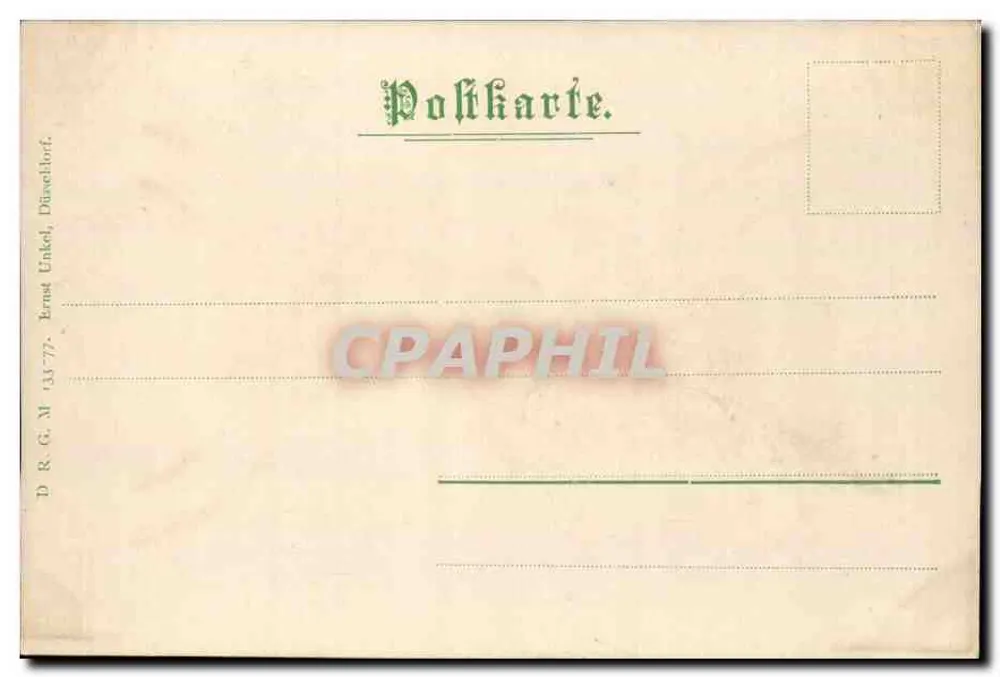 Bouquet hoa khô — Kỷ niệm của V.K. — Ernst Unkel, Düsseldorf - Mặt sau