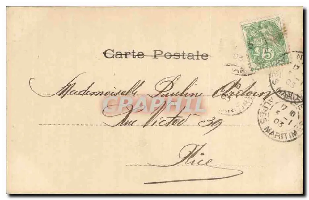 Femme au marché — Vendeuse de poissons — Mini Pinson, n° 1703 - Rückseite