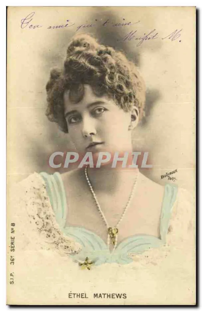Éthel Mathews — Portrait — S.I.P. Serie Nr. 8, Rudynck & Cie - Vorderseite