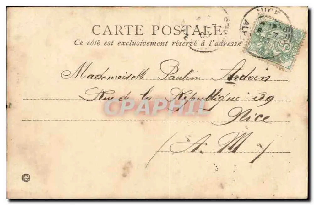 Cavalier — Portrait der Sängerin — GERSCHEL PARIS 7475 - Rückseite