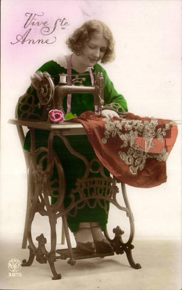 Frau am Nähmaschine — Sainte Anne — Kay Noyer n°3875 - Vorderseite