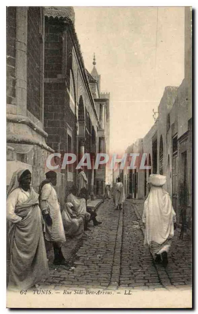 Tunis — Rue Sidi-Ben-Arrous — LL - Frente