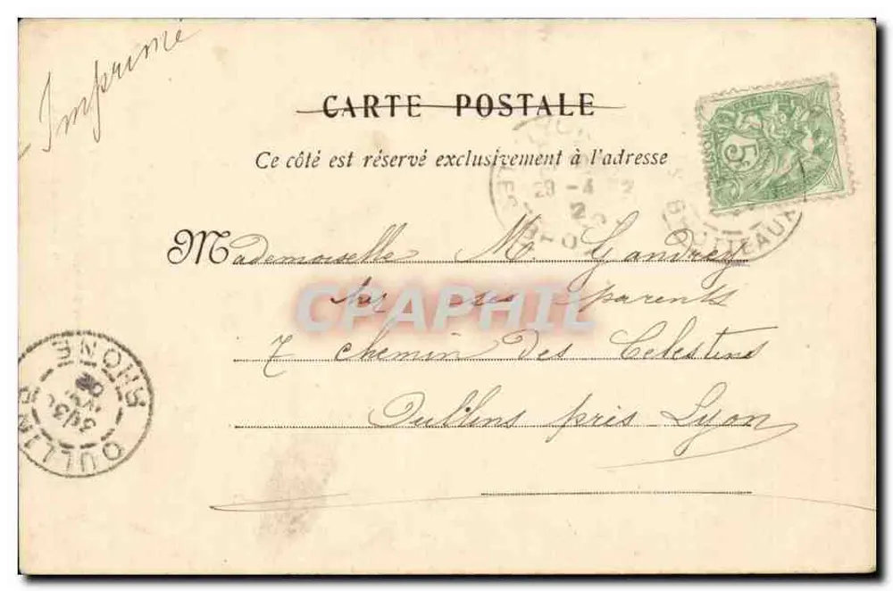 Tunis — Mosquée de Sidi-ben-Ziad — Em. d'Amico, Éditeur, Tunis. - Verso