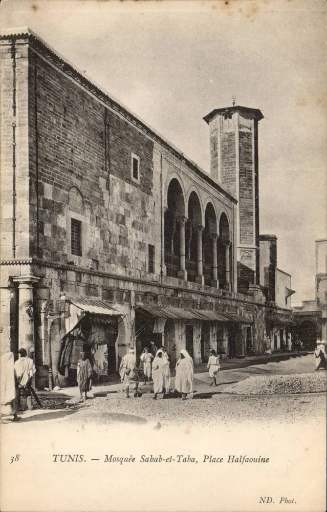 Tunis — Mosquée Sabab-et-Taba, Place Halfaouine — ND. Phot. n°38 - Recto