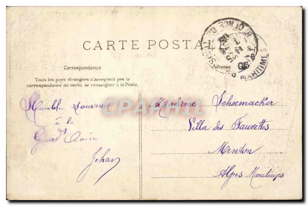 Tunis — vista panorâmica — F. J. DELLEY, Paris - Verso