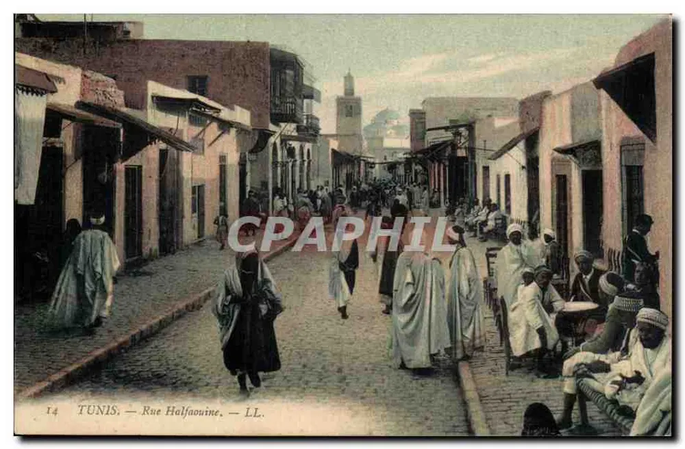 TUNIS — Rua Haffaouine — LL. - Frente