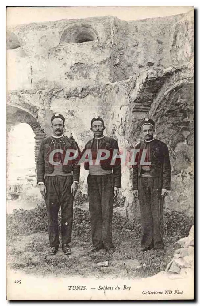 Tunisi — Soldati del Bey — Collezioni ND Phot - Recto