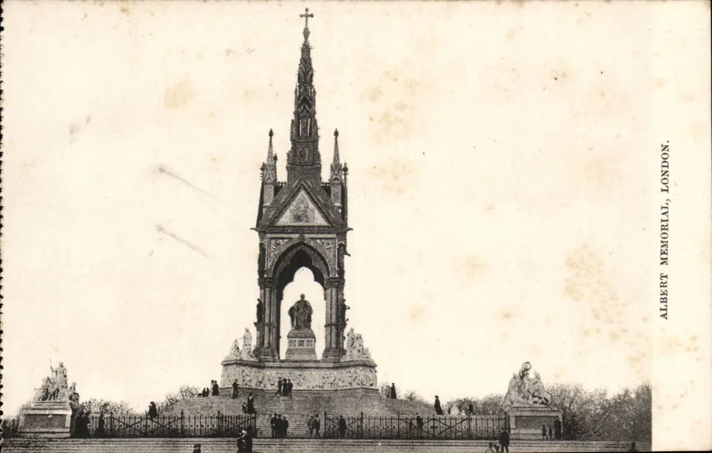 Albert Memorial — London — Antike Ansichtskarte - Vorderseite