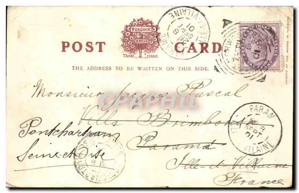 Das Oratorium — London — Verlag Peacock & n° 376 - Rückseite