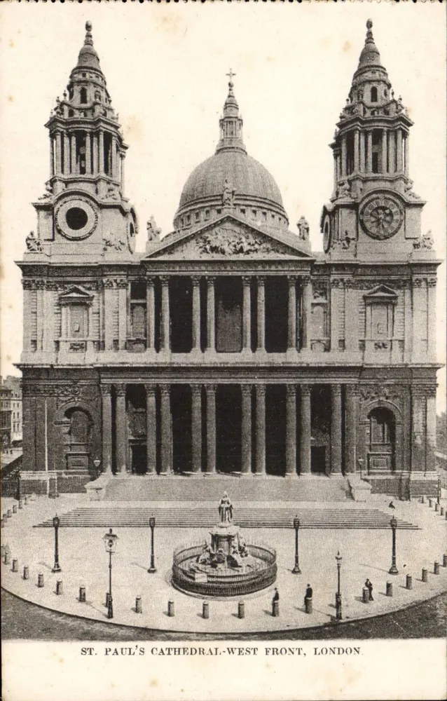St. Pauls-Kathedrale - Westfront, London — Verlag nicht sichtbar - Vorderseite