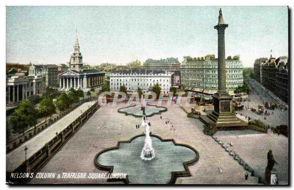Nelsons Säule & Trafalgar Square, London — P.P. & P.C.G. Croydon - Vorderseite