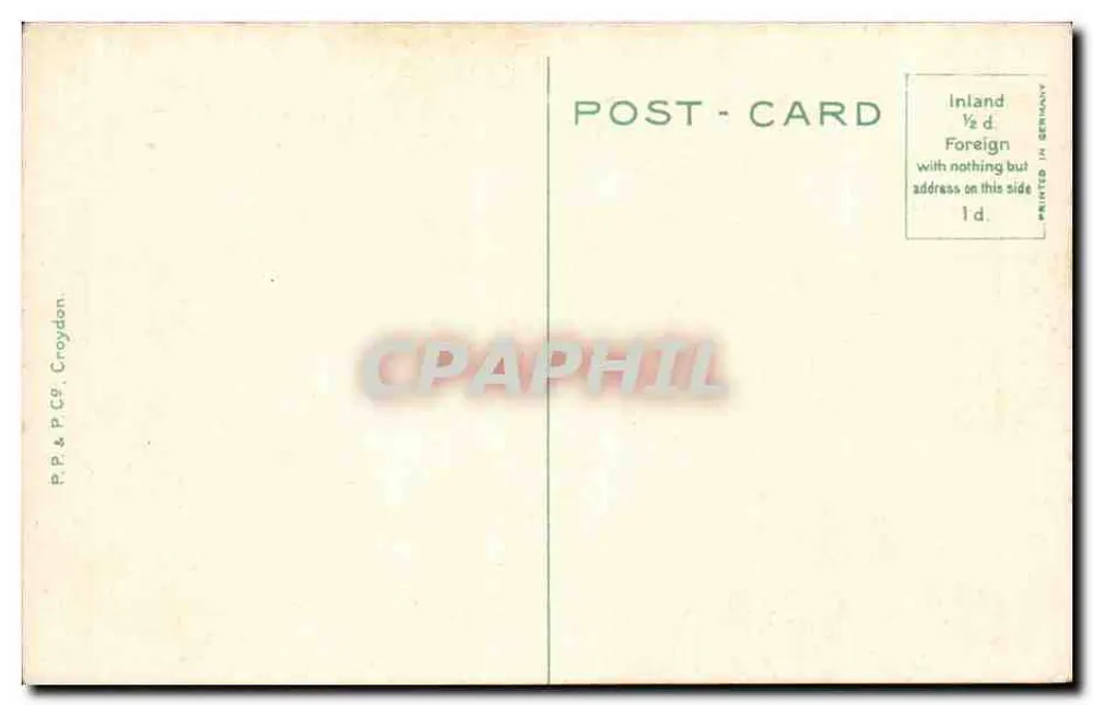 Nelsons Säule & Trafalgar Square, London — P.P. & P.C.G. Croydon - Rückseite