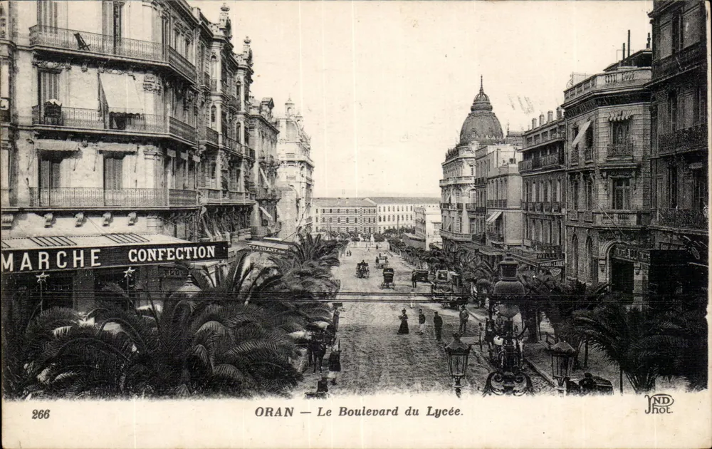 Oran — O Boulevard do Lycée — editor JND Rot, n° 266 - Frente