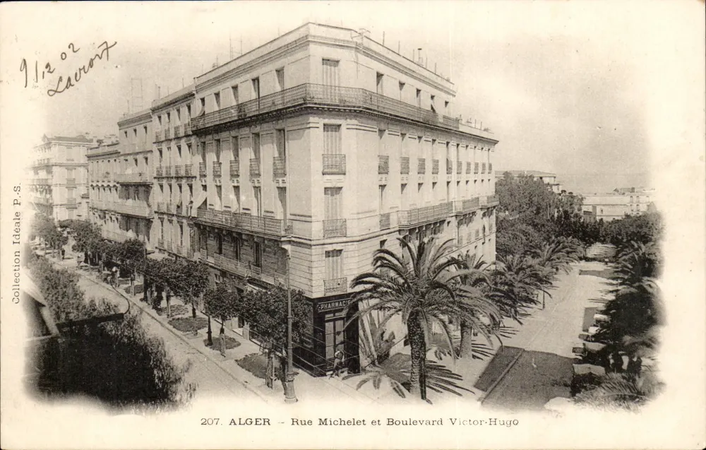 Algier — Rue Michelet und Boulevard Victor-Hugo — Verlag Collection Idéale P.S., Nr. 207 - Vorderseite