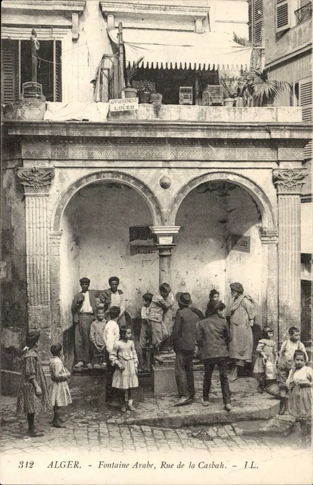 Algier - Arabische Fontäne, Straße der Casbah — I.L. n°312 - Vorderseite