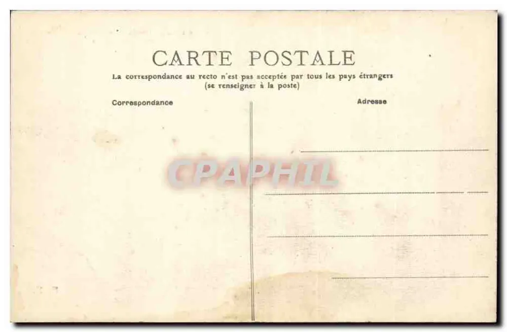 Rathaus des 20. Arrondissements — Paris — Place Gambetta — Verleger Paris, Nr. 683 bis - Rückseite