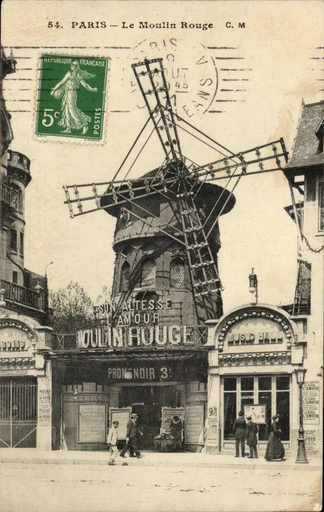 Paris — O Moulin Rouge — C.M. - Frente