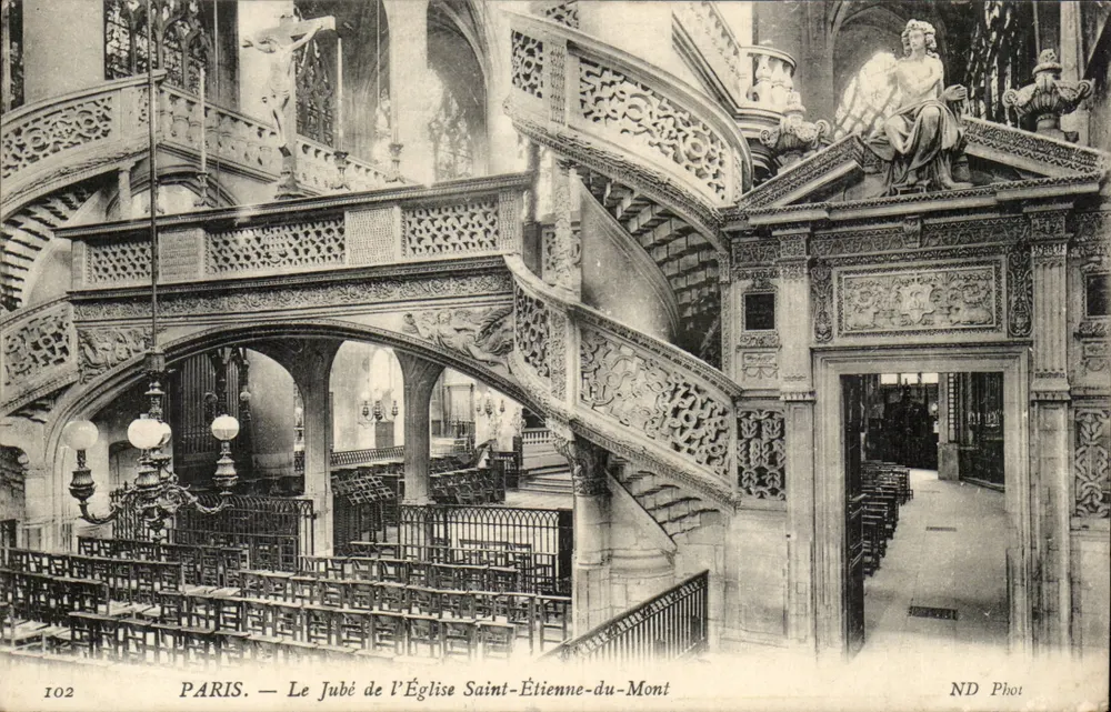 Paris — Der Jubé der Kirche Saint-Étienne-du-Mont — ND Phot, n°102 - Vorderseite