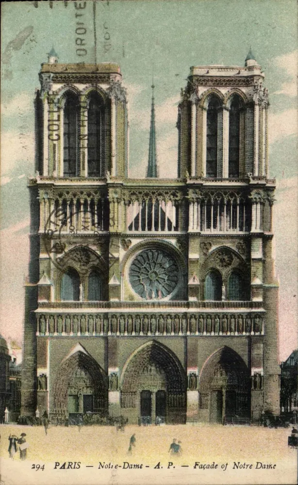 Notre-Dame - Facha da Catedral de Notre-Dame — A.P. — n°294 - Frente