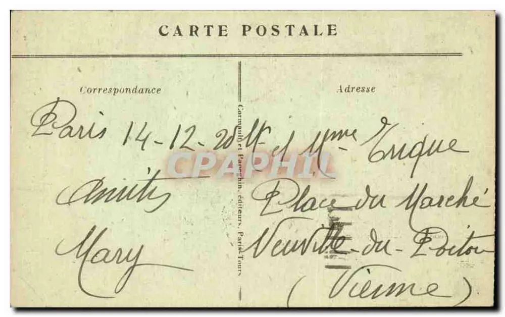 Notre-Dame - Facha da Catedral de Notre-Dame — A.P. — n°294 - Verso