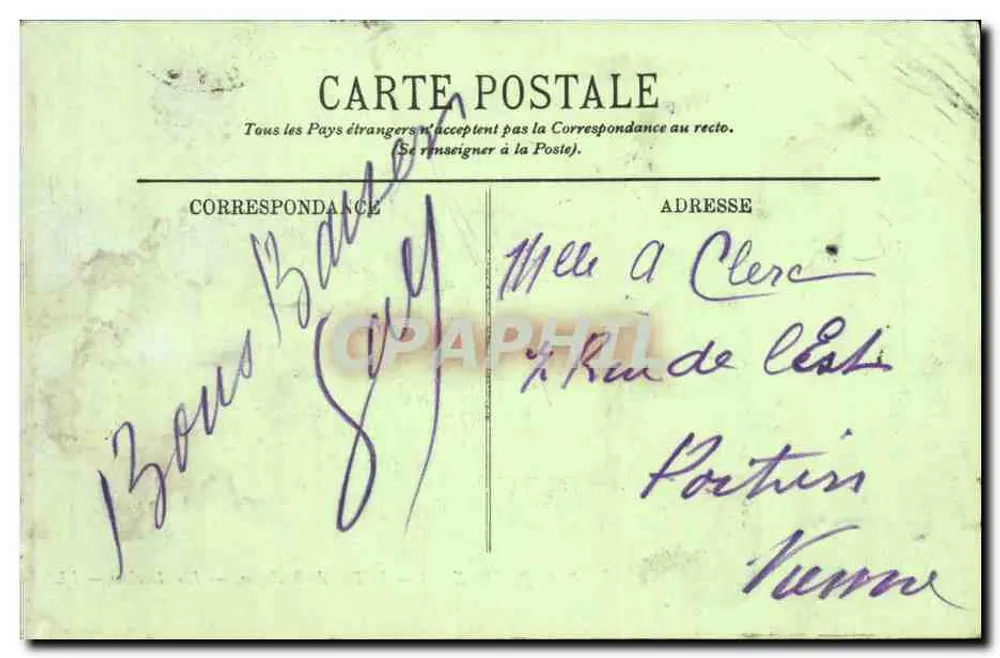 Paris (XVIe) — Le Bois de Boulogne — Les Acacias — LL. — n° 338 - Rückseite