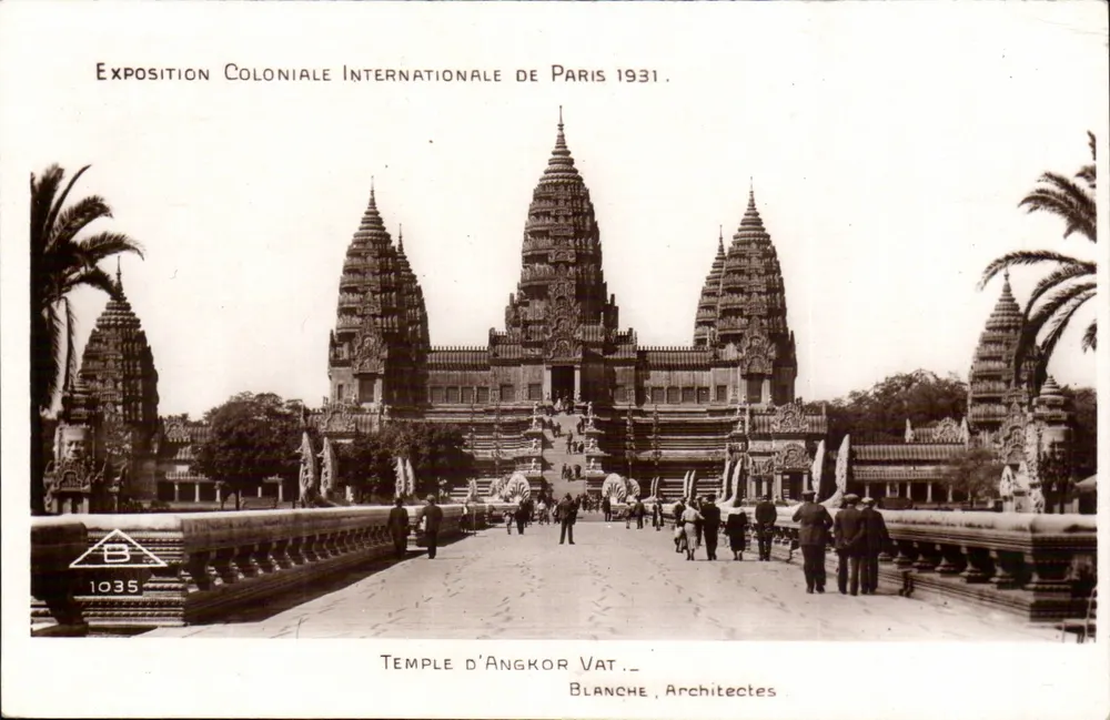Tempel von Angkor Vat — Internationale Kolonialausstellung Paris 1931 — Blanche, Architekten - Vorderseite