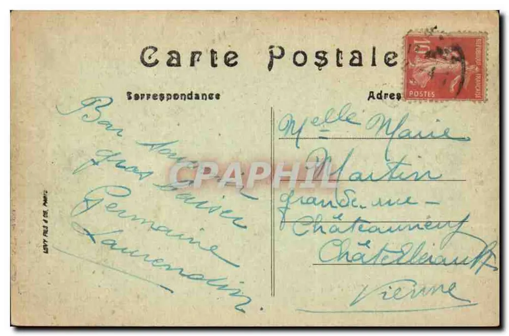 PARIS (VIIIe) — Küçük Saray — Lévy Frères & Cie, Paris - Arka yüz