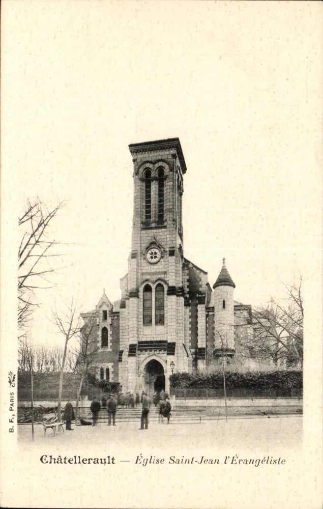 Châtellerault — Chiesa di Saint-Jean l'Évangéliste — B. F. Paris - Recto