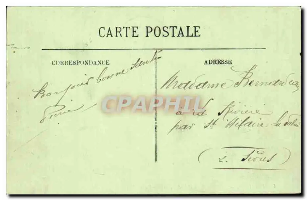 Poitiers — Place de la Préfecture und Rue Victor-Hugo — LL - Rückseite