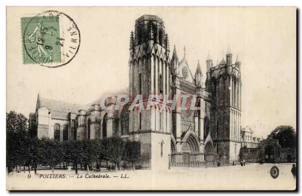 Poitiers — A Catedral — LL. - Frente