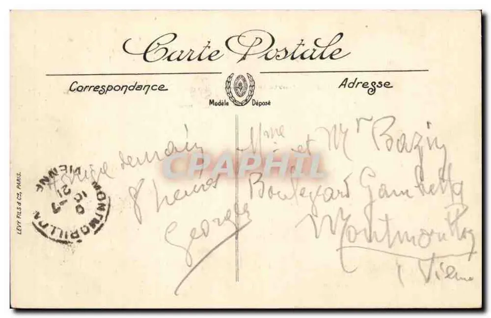 Poitiers — A Catedral — LL. - Verso