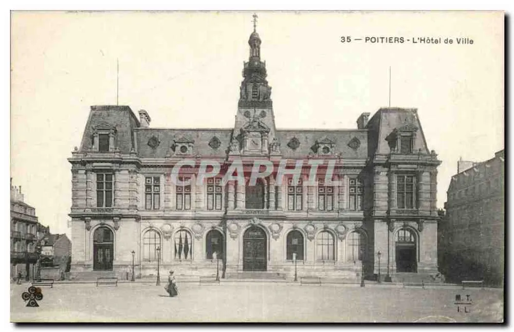 Poitiers - A Cidade Hall — editor M.T. n°35 - Frente