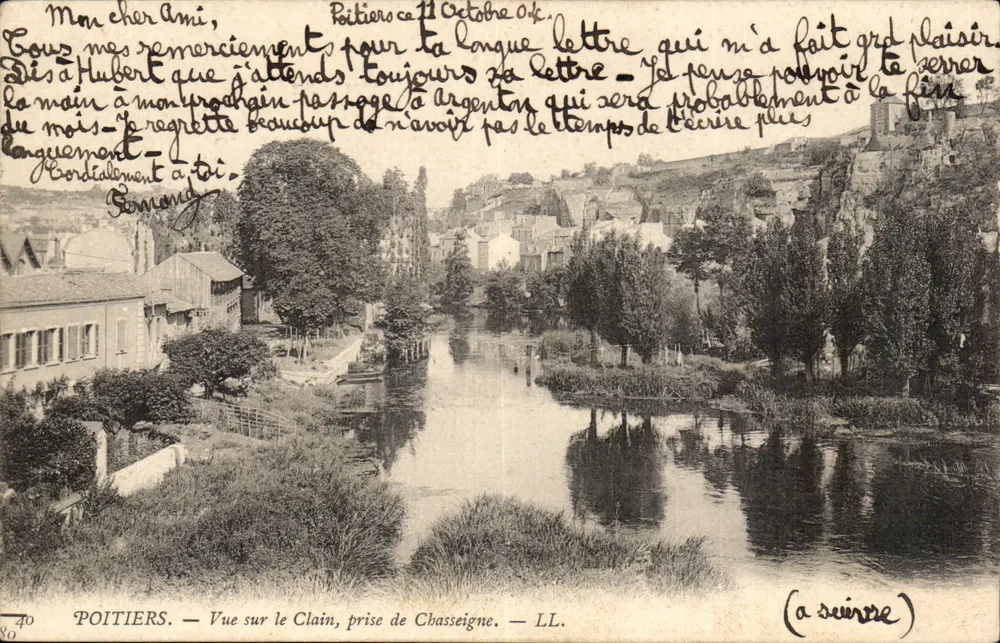 Poitiers — Ansicht des Clain, aufgenommen von Chasseigne — LL. - Vorderseite