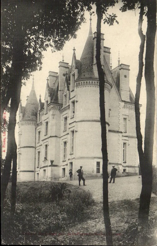 Castillo de las Crêtes cerca de St-Pierre-de-Minville (Ille-et-Vilaine) — A. Protlun, Lille, N° 243 - Anverso