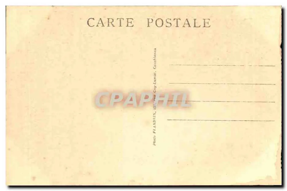 Volubilis (Marok) — Znalezione przedmioty w ruinach — Photo Plandrin, nr 1.565 - Rewers