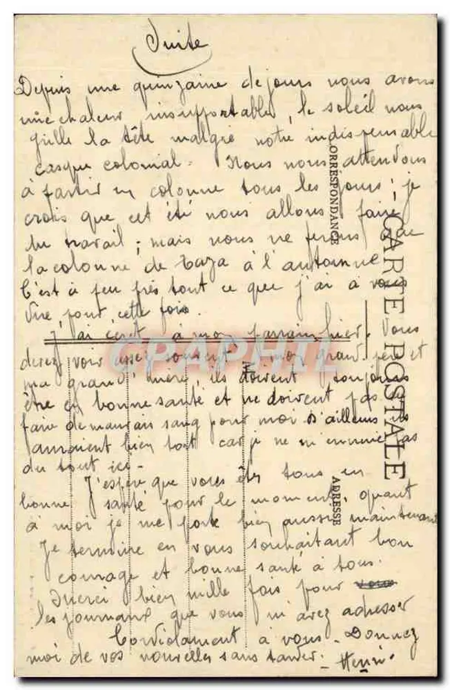 Sefrou (Maroc) — Division des Goums — Marocains en garde à Atm-Semar — Édition Niédam et Arzonius, Maroc - Verso
