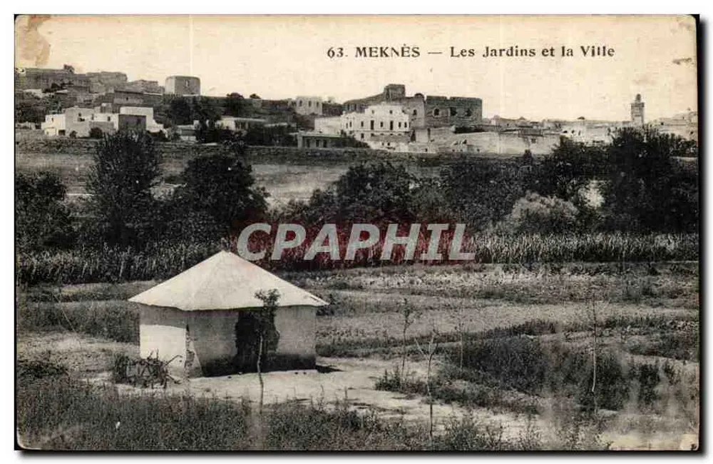 Meknès — Die Gärten und die Stadt — N. Boumendil, Fotoverlag, Taourirt - Vorderseite