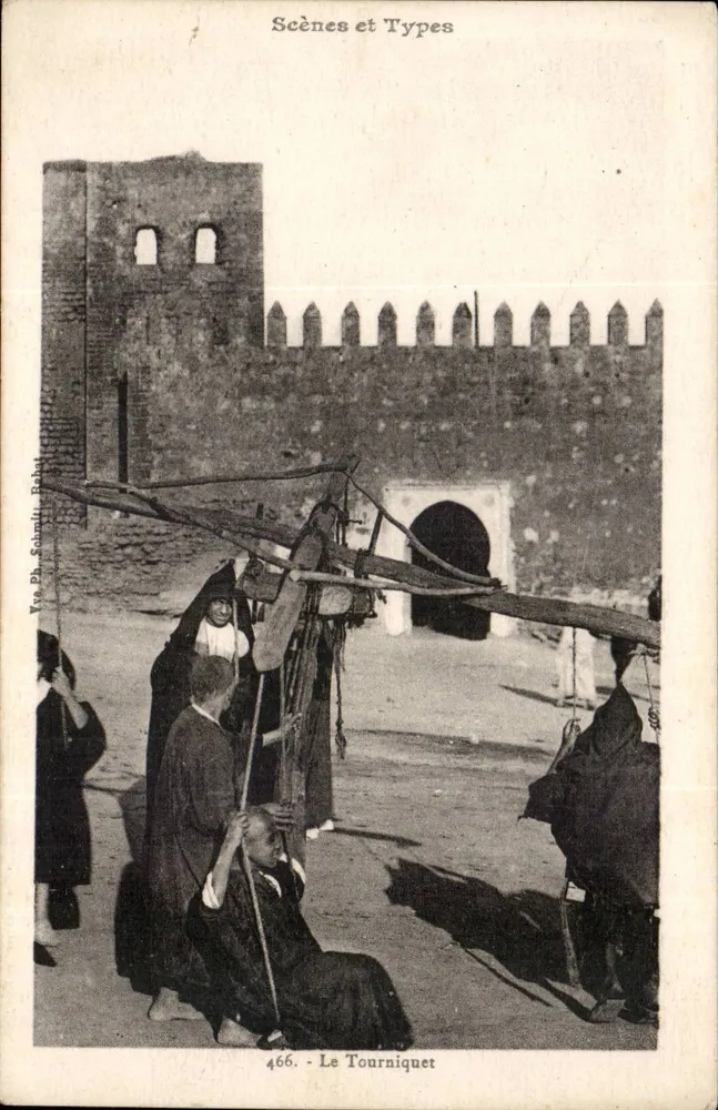 Le Tourniquet — Scènes et Types n°466 — Yvo Ph. Schmidt, Rabat - Awers
