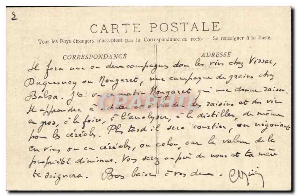 Marseille - L'Église Saint-Vincent-de-Paul (Les Réformés) — Éditeur E. Lacour, n°12 - Verso