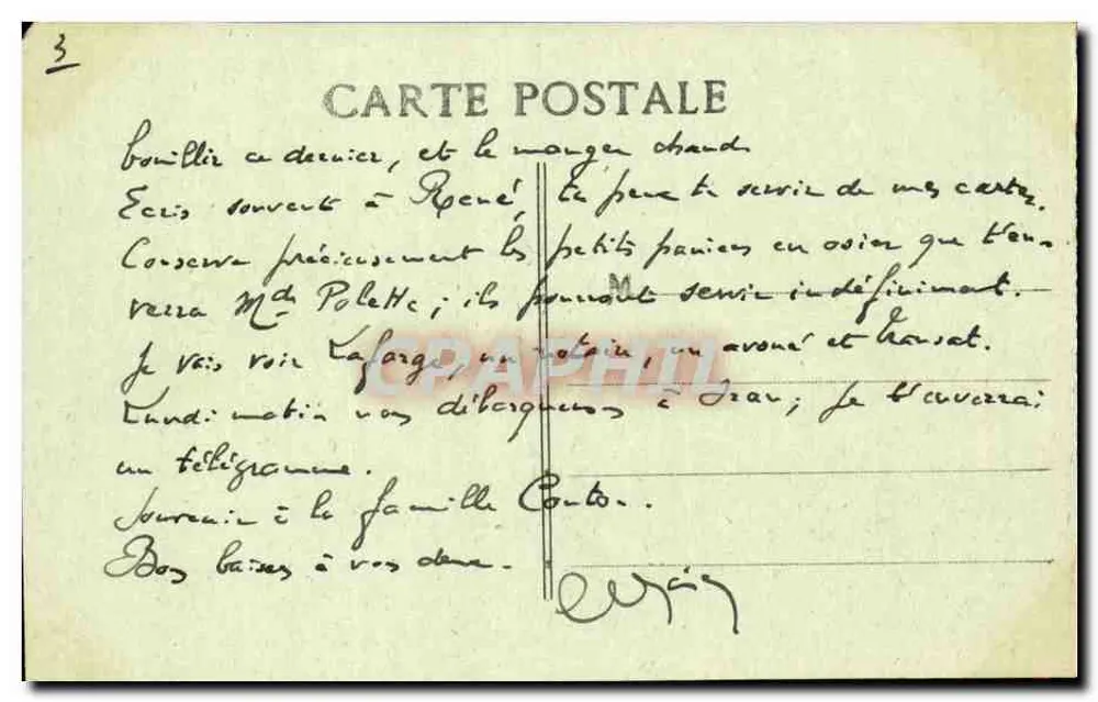 Marselha - Castelo de If — vista com vela — editor não identificado - Verso
