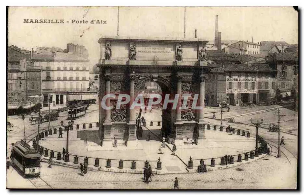 Marselha - Porta de Aix — editor não identificado, número de série não visível - Frente