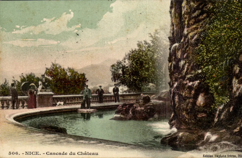 Nice - Wodospad zamkowy — Édition Baylone frères, n° 506 - Awers