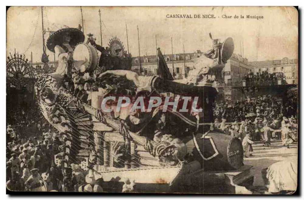 Carnaval de Nice — Char de la Musique — Éditeur Ricpless - Recto