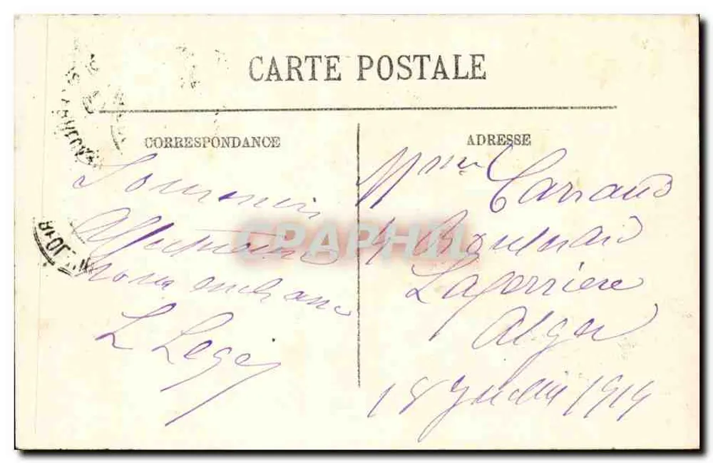 Marseille — A Corniche — LL. — Selecta, n°134 - Verso